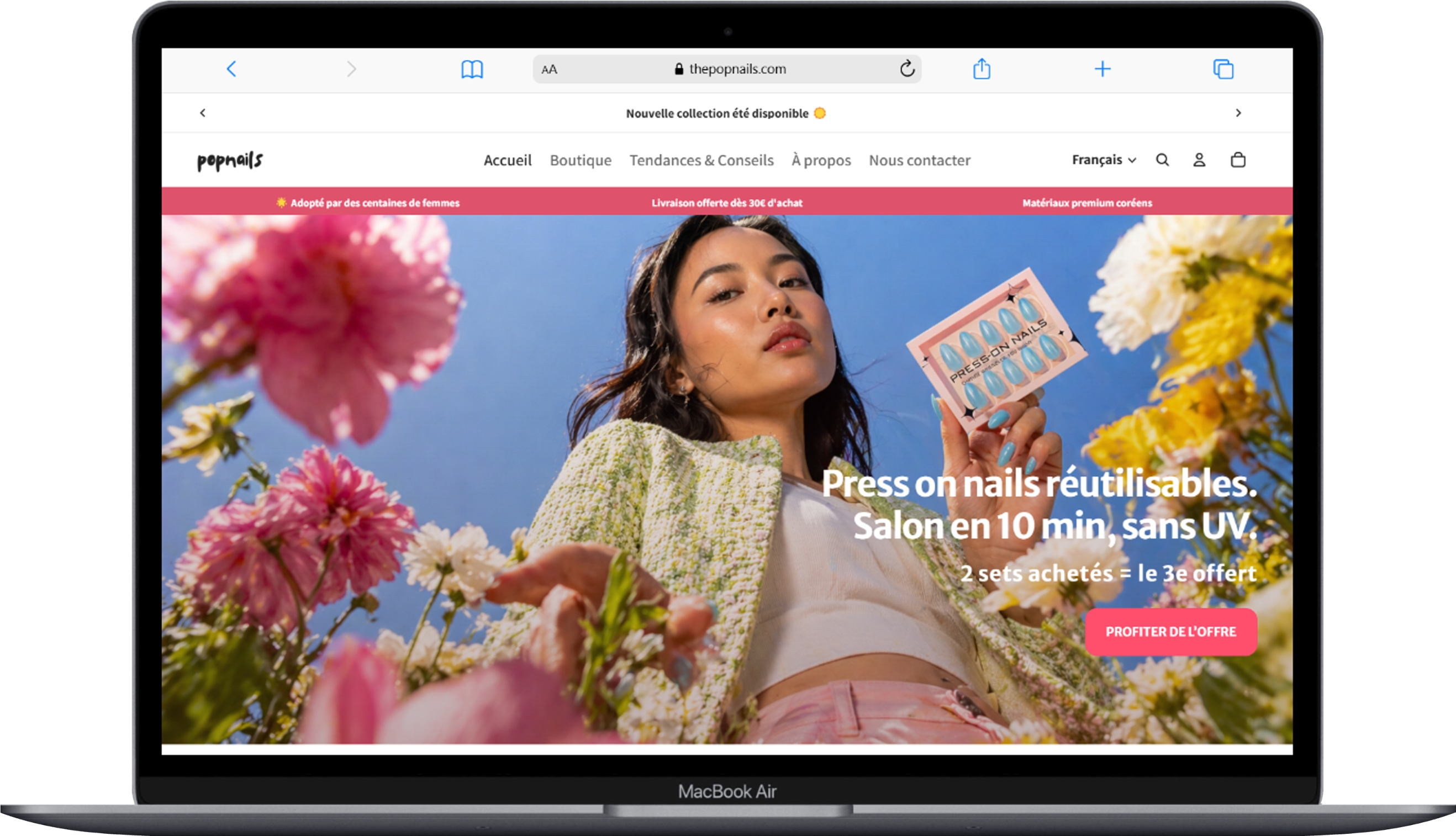 The Pop Nails website preview